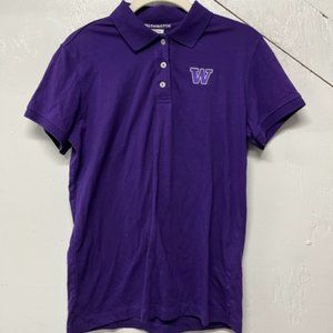 Know Wear Washington Huskies Small Purple Polo Shirt
